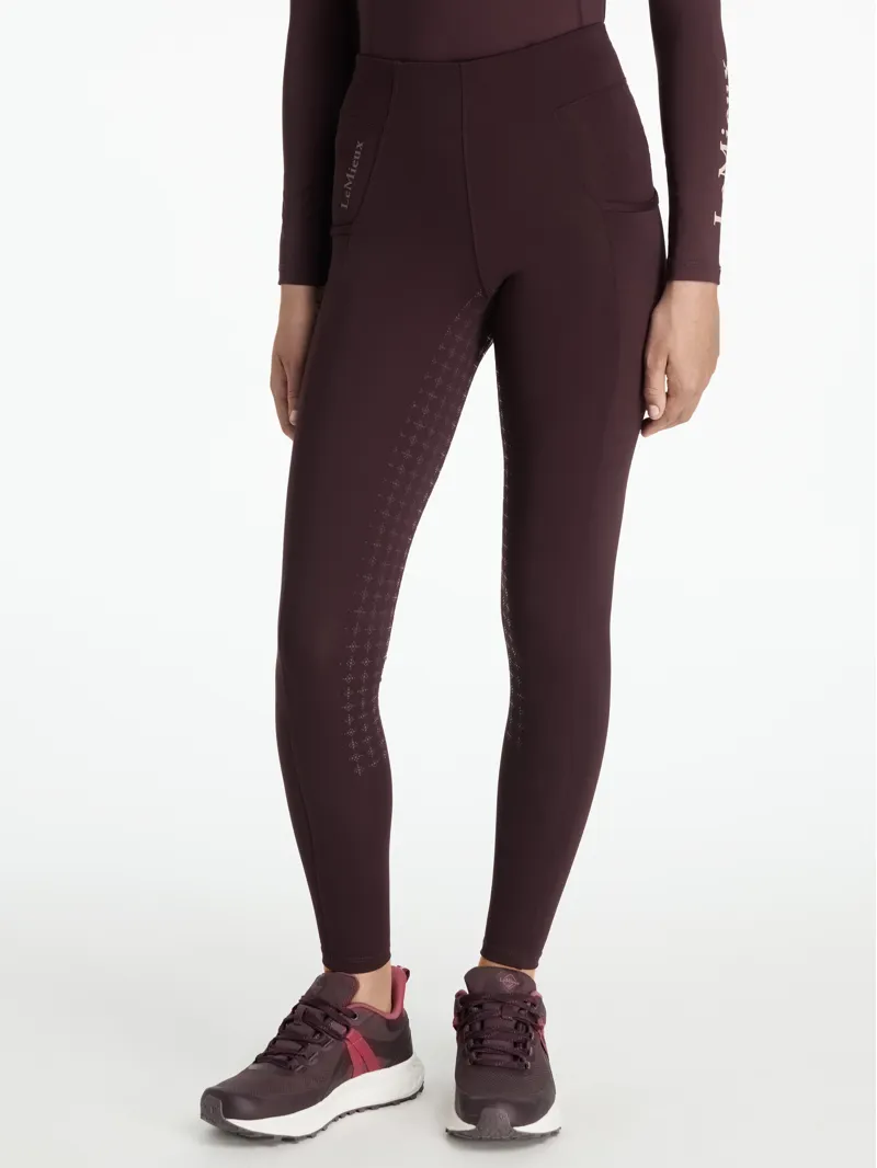 LeMieux Young Rider Orla Pull On Breeches Damson-1