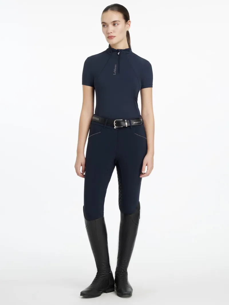 LeMieux Classique Short Sleeved Baselayer Navy-4