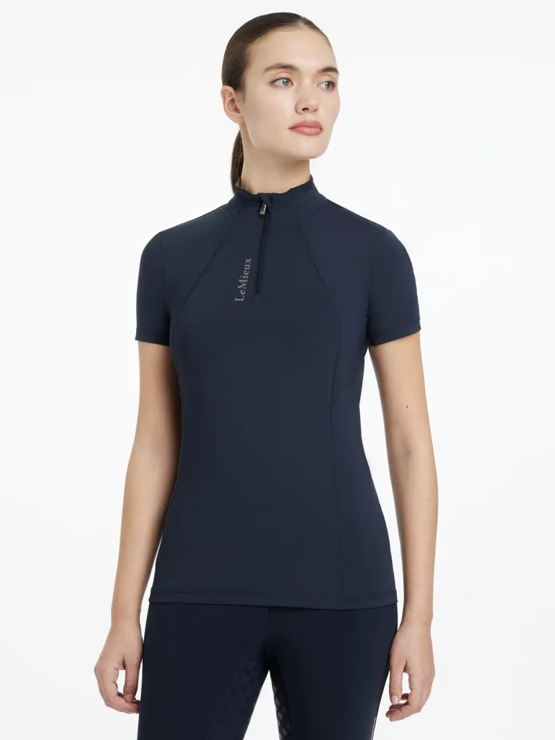 LeMieux Classique Short Sleeved Baselayer Navy-1