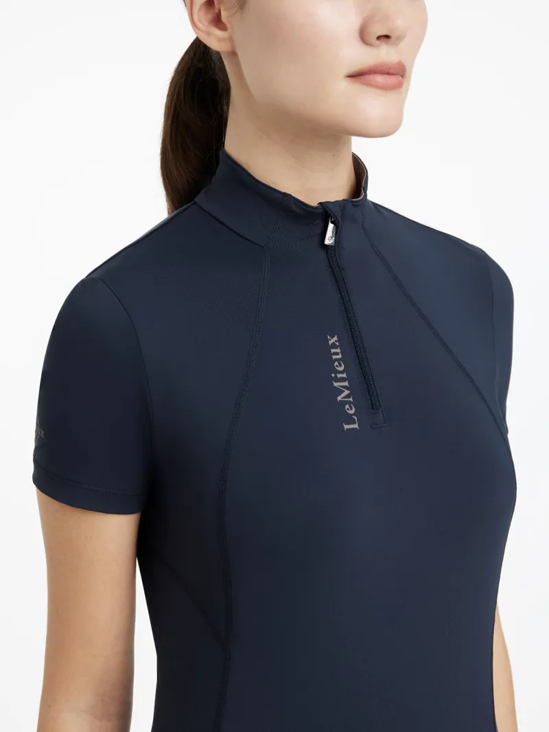LeMieux Classique Short Sleeved Baselayer Navy-3