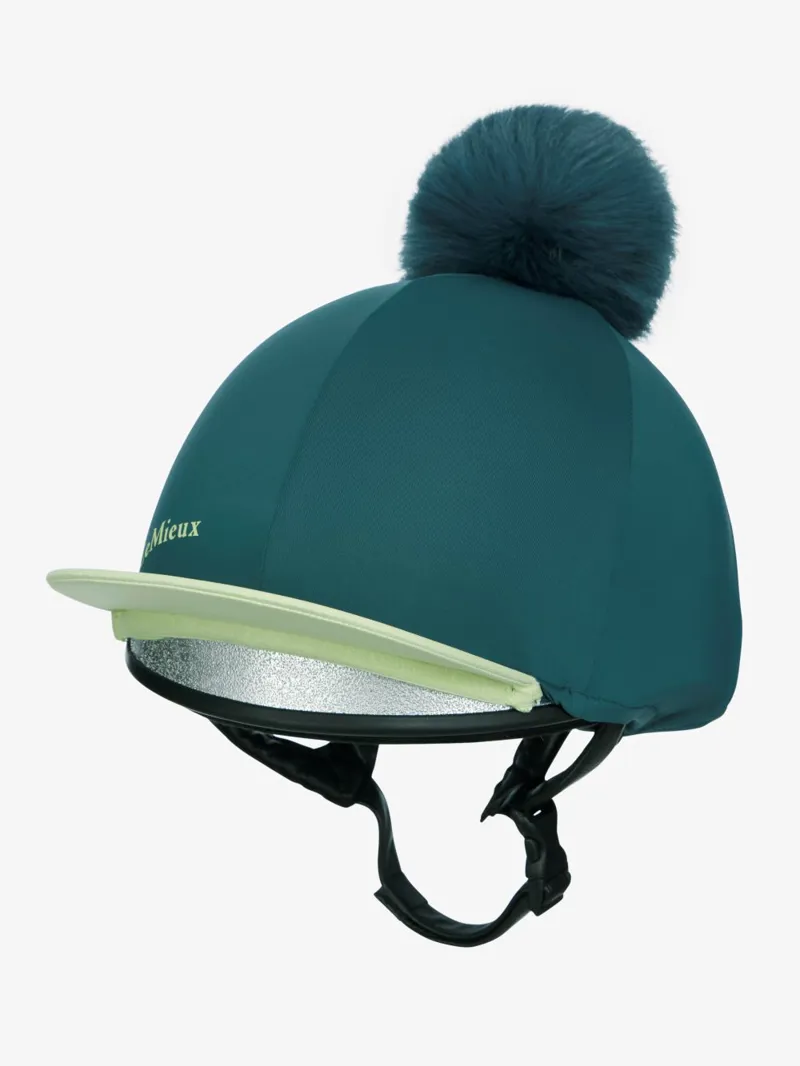 LeMieux Classique Pom Hat Silk Jungle-2