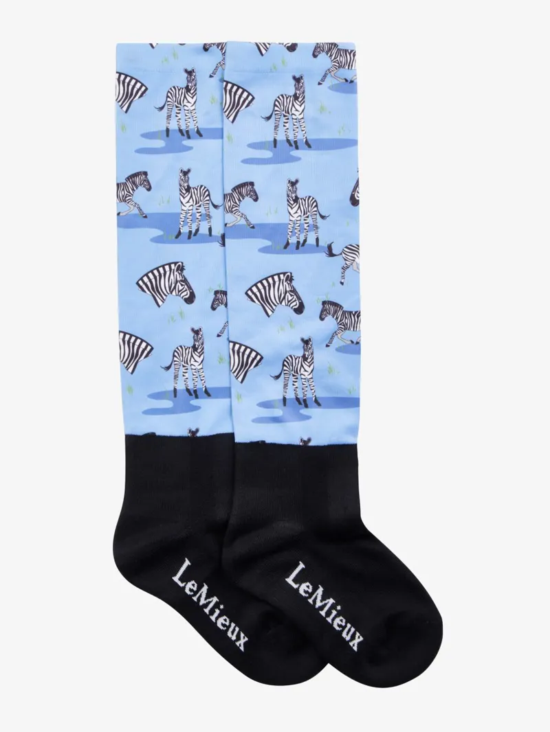 LeMieux Footsie Socks Zebra-1