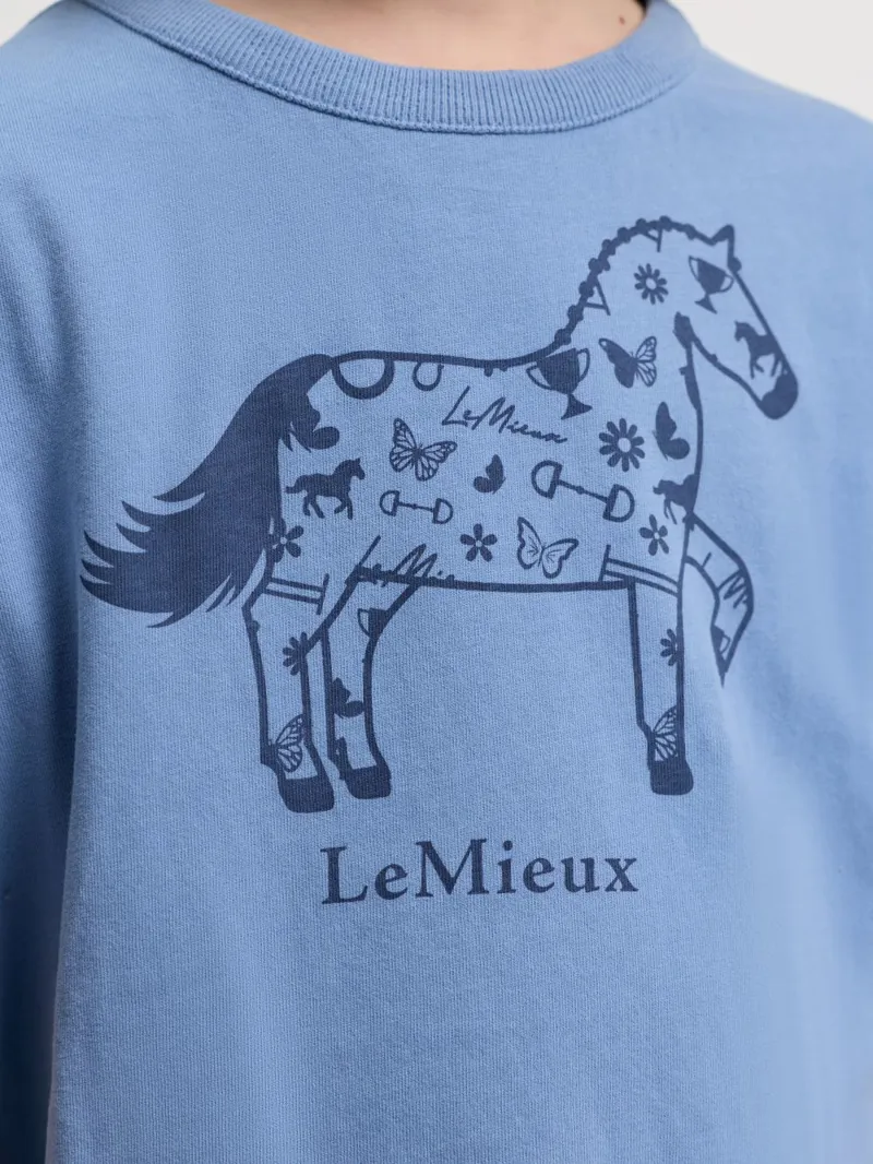 LeMieux Mini Alex T-Shirt Powder Blue-3