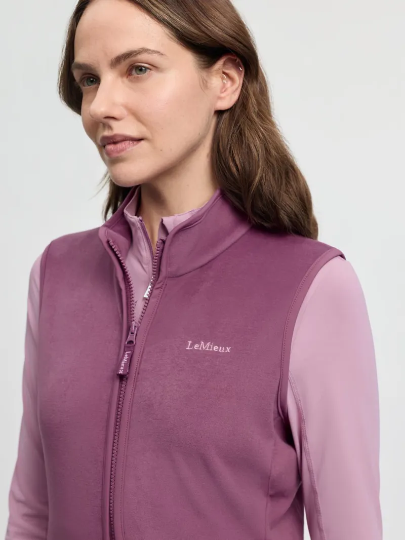 LeMieux Roberta Fleece Gilet Mallow-2