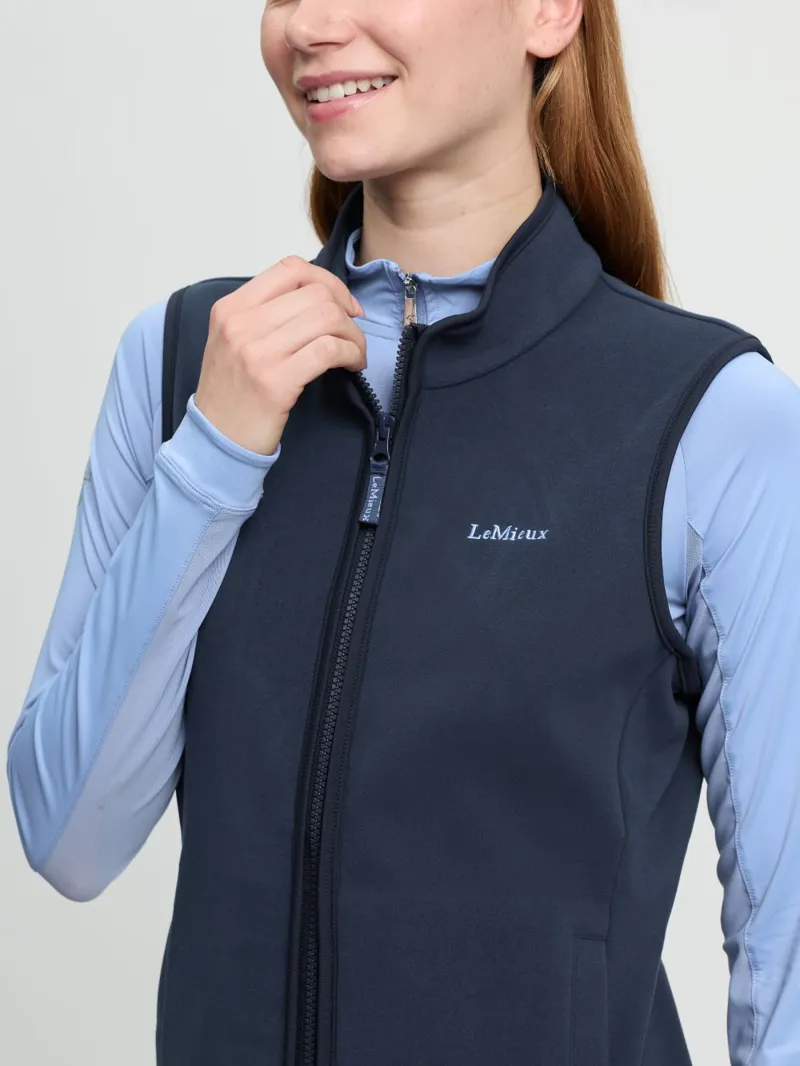 LeMieux Roberta Fleece Gilet Navy-2