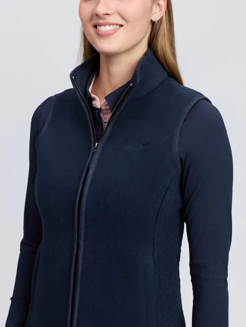 LeMieux Frankie Fleece Gilet Navy-1