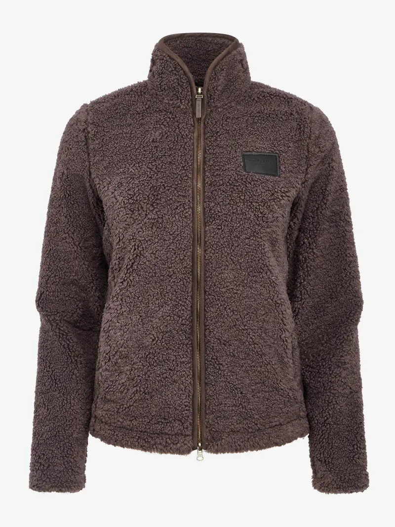 LeMieux Heritage Borg Zip Through Jacket Cocoa