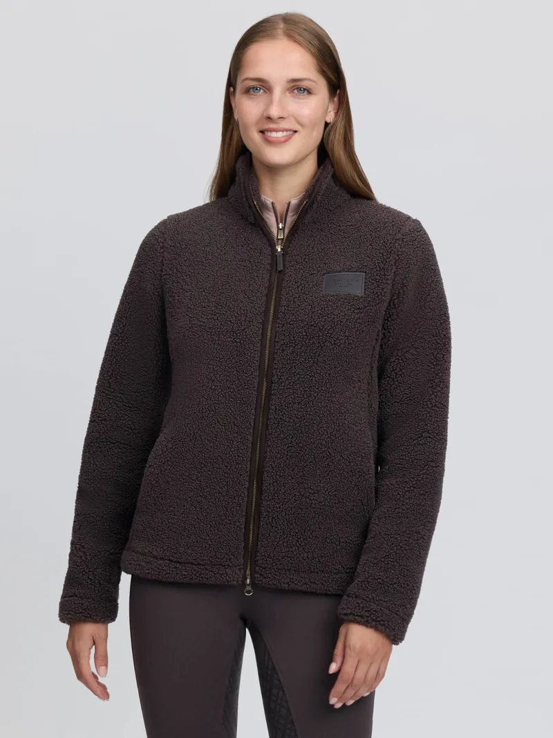 LeMieux Heritage Borg Zip Through Jacket Cocoa-1