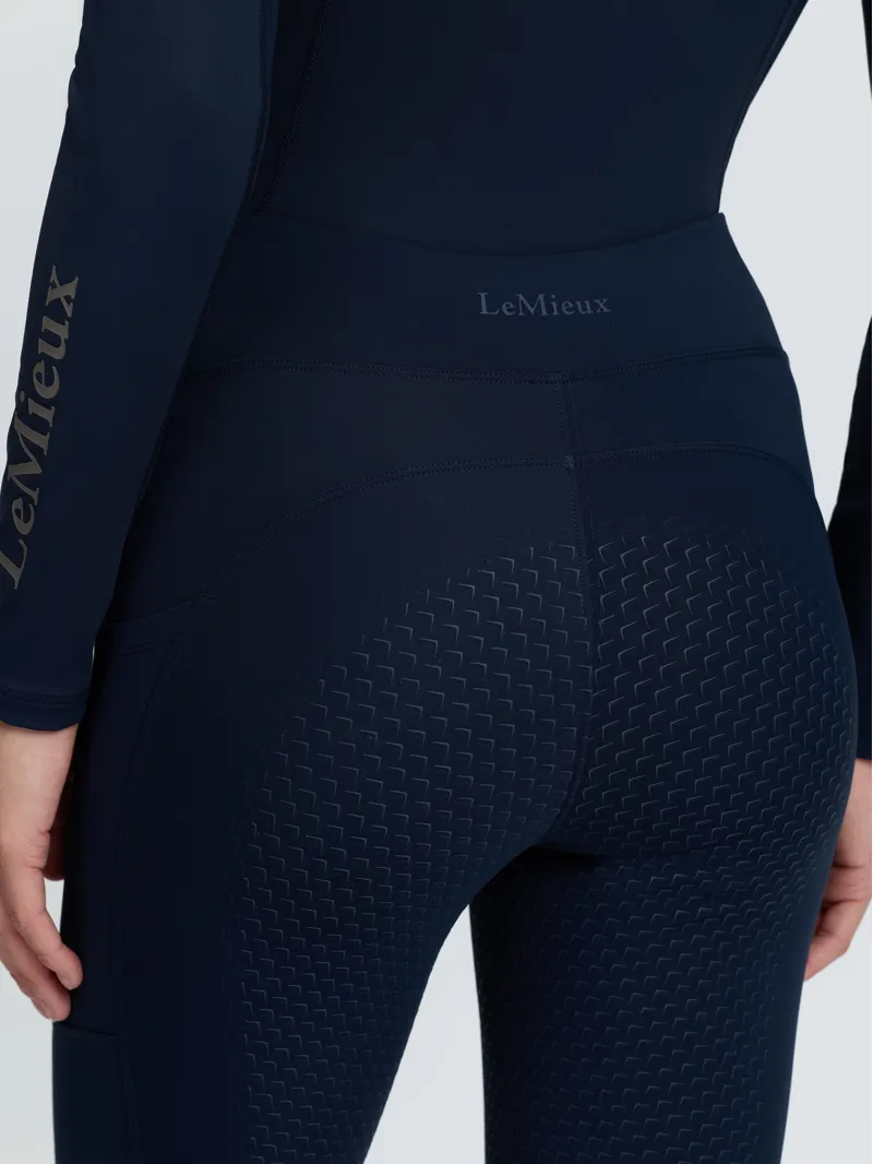LeMieux Natalie Brushed Pull On Breeches Navy-2