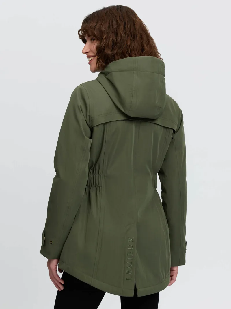 LeMieux Heritage Beatrice Waterproof Coat Olive-2
