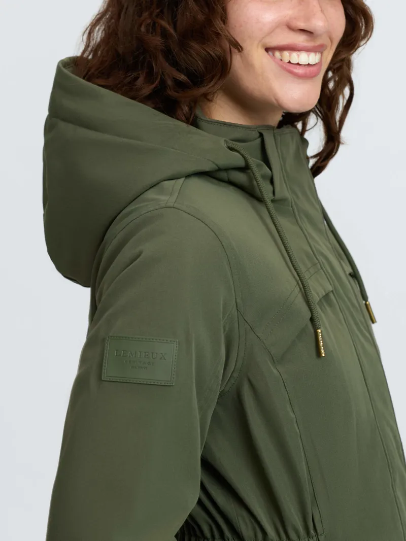 LeMieux Heritage Beatrice Waterproof Coat Olive-6