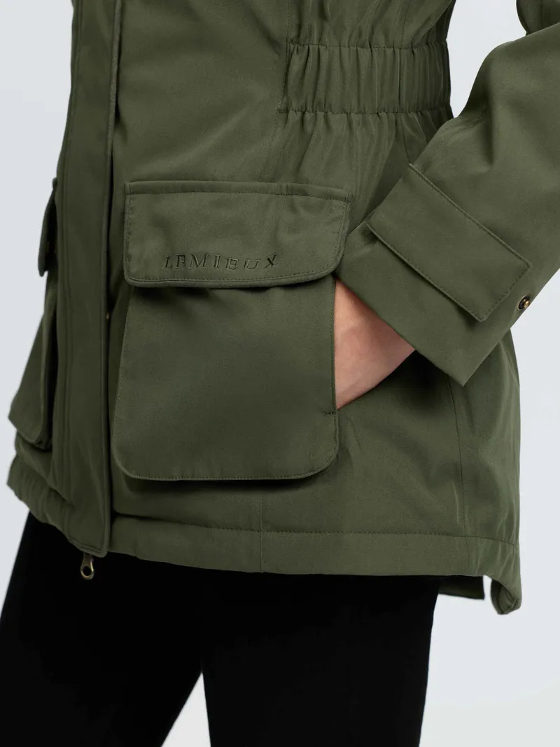 LeMieux Heritage Beatrice Waterproof Coat Olive-7