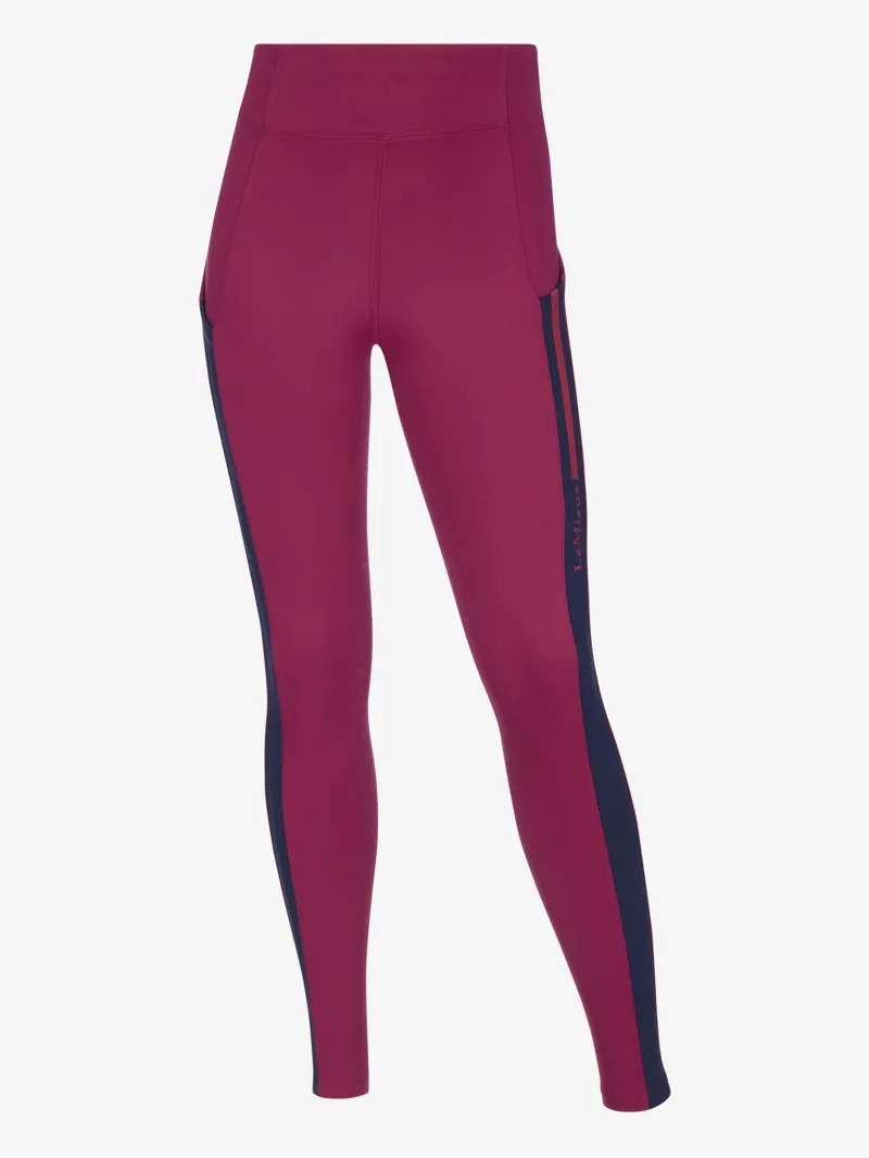 LeMieux Young Rider Orla Riding Tights Blackberry-5