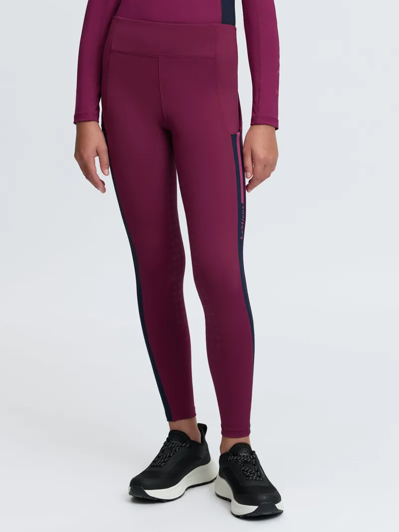 LeMieux Young Rider Orla Riding Tights Blackberry-3
