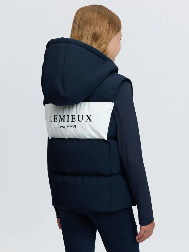 LeMieux Young Rider Joey Hooded Gilet Navy-3