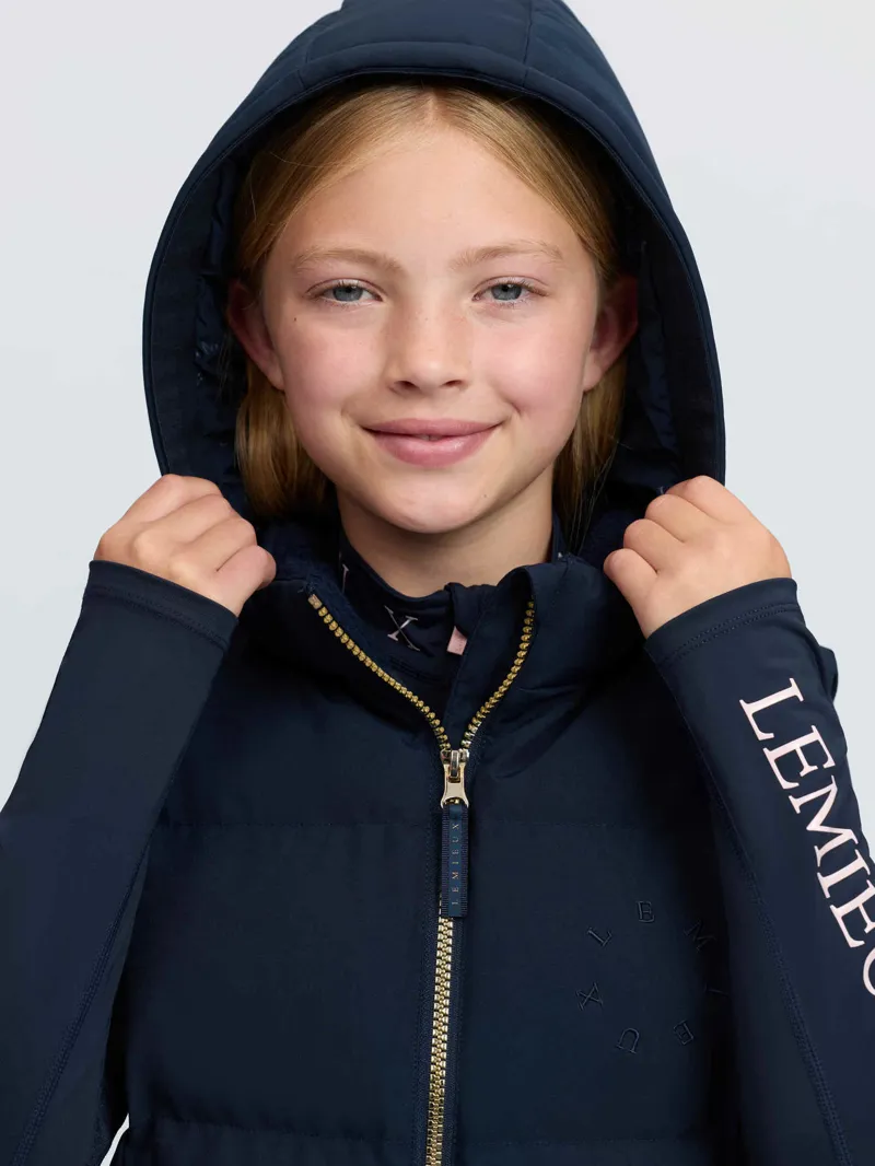 LeMieux Young Rider Joey Hooded Gilet Navy-2