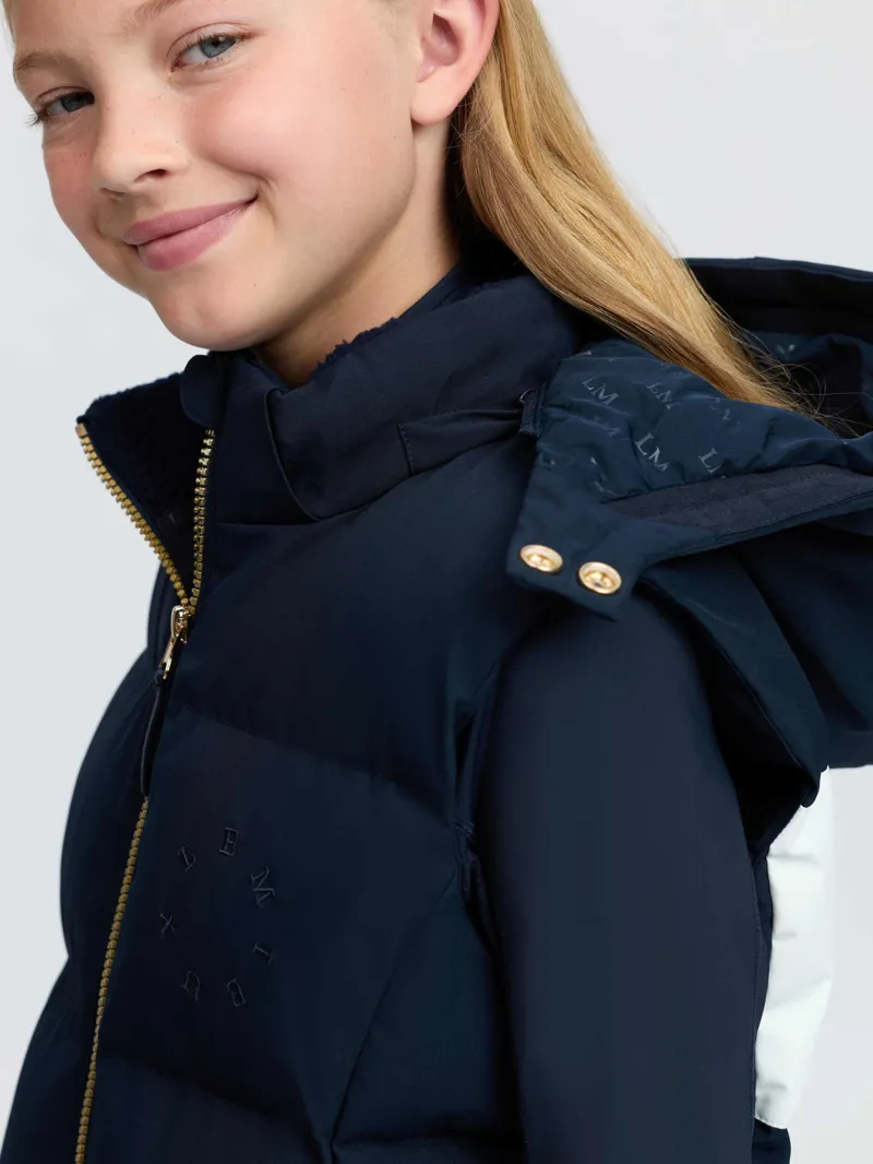 LeMieux Young Rider Joey Hooded Gilet Navy-1