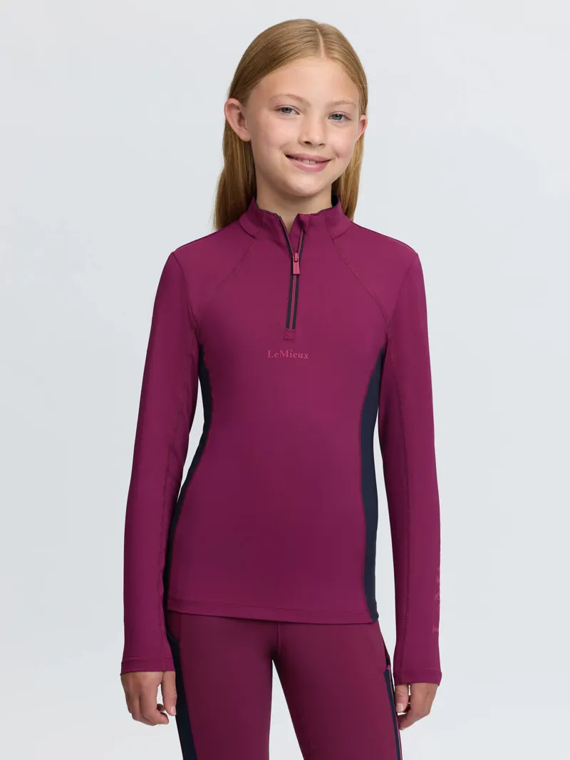 LeMieux Young Rider Classique Baselayer Blackberry-3