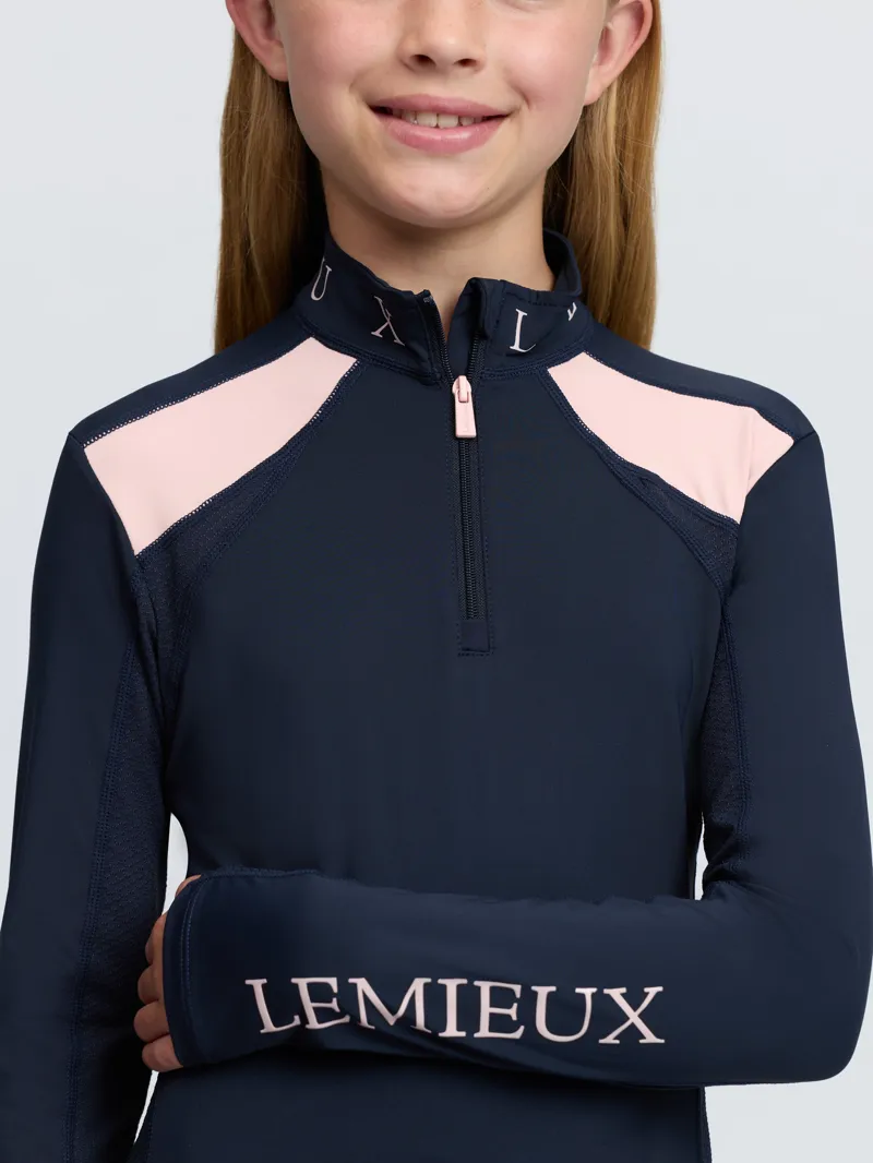 LeMieux Young Rider Mia Mesh Baselayer Navy-1