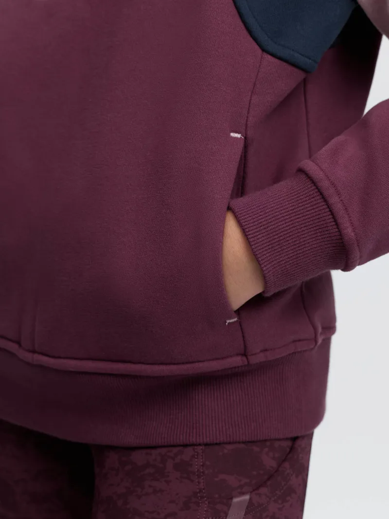 LeMieux Young Rider Viola Quarter Zip Sweater Bramble-4