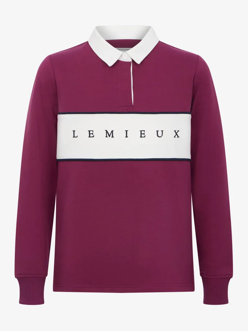 LeMieux Young Rider Riley Rugby Shirt Blackberry-4