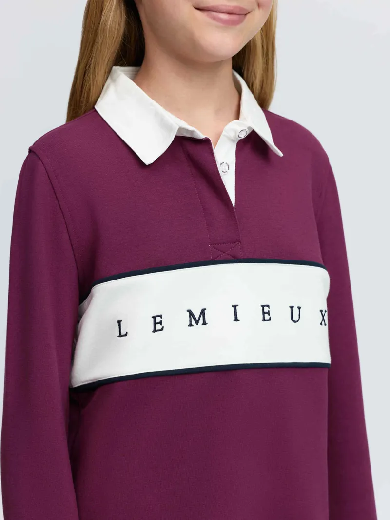 LeMieux Young Rider Riley Rugby Shirt Blackberry-1