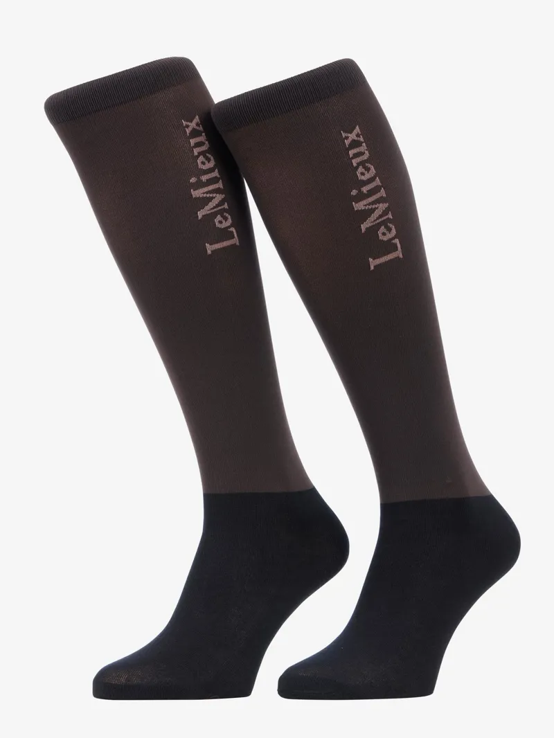 LeMieux Competition Socks 2 Pack Cocoa