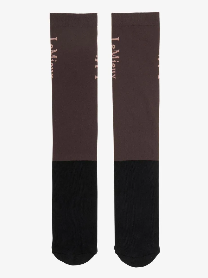 LeMieux Competition Socks 2 Pack Cocoa-2