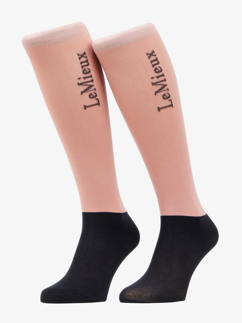 LeMieux Competition Socks 2 Pack Wild Rose