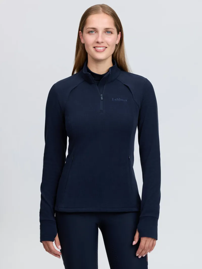 LeMieux Frances Quarter Zip Fleece Navy-1