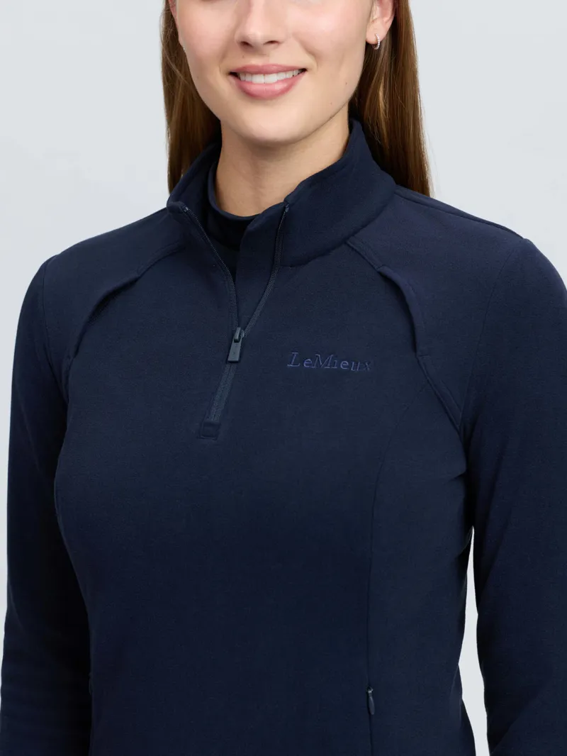 LeMieux Frances Quarter Zip Fleece Navy-4