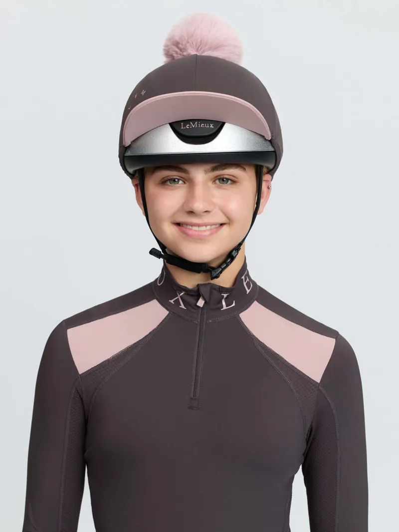 LeMieux Classique Pom Hat Silk Cocoa-2