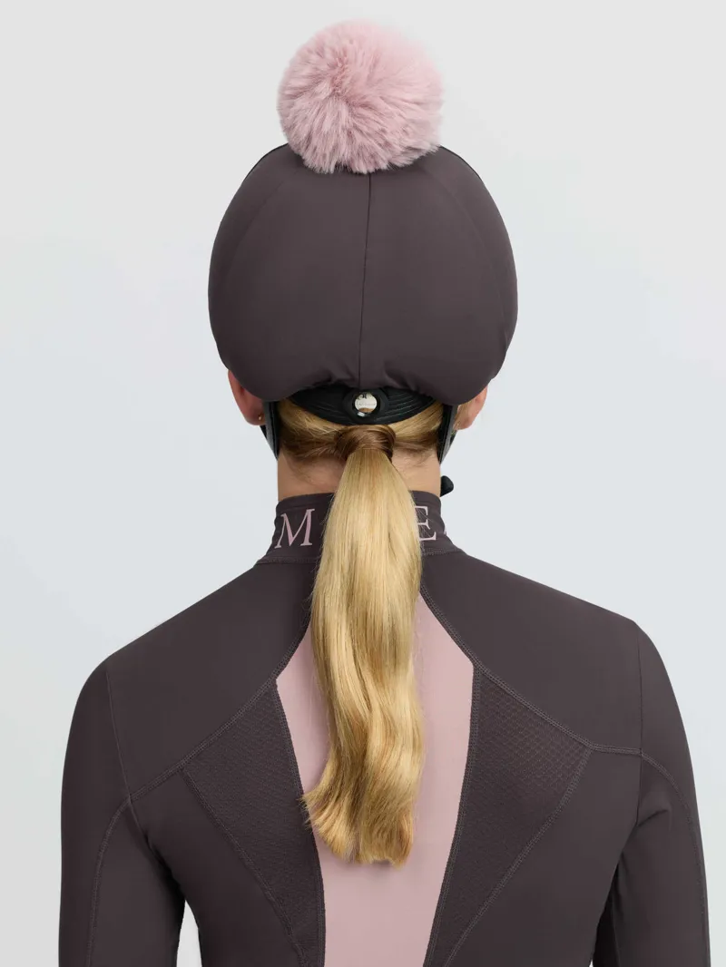 LeMieux Classique Pom Hat Silk Cocoa-1