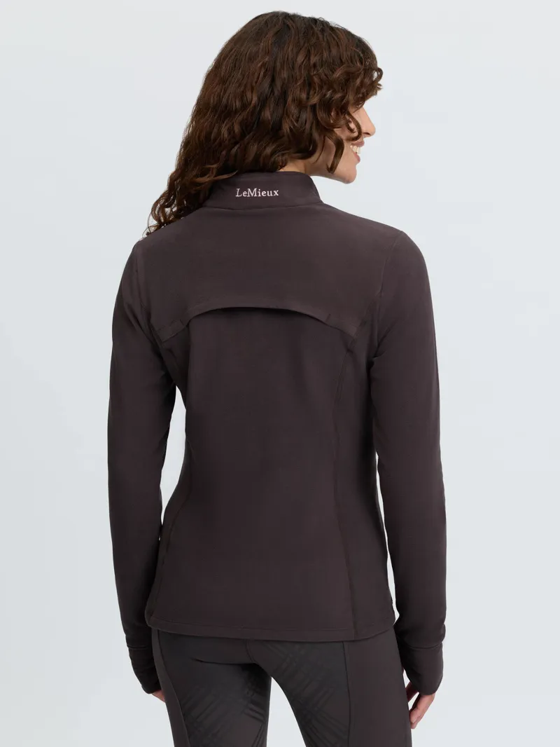 LeMieux Frances Quarter Zip Fleece Cocoa-2