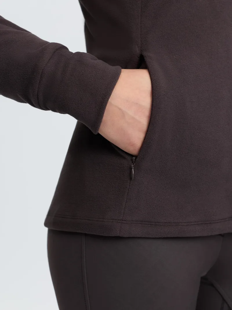 LeMieux Frances Quarter Zip Fleece Cocoa-4