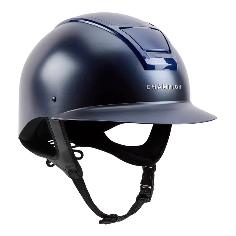 Champion Insight Peaked Riding Hat Matt Blue