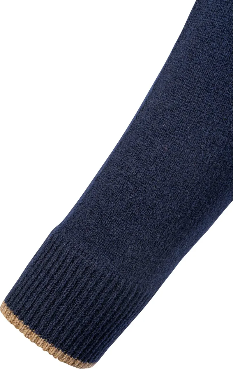 Jack Pyke Ashcombe Lambwool Zip Knit Jumper Navy-4