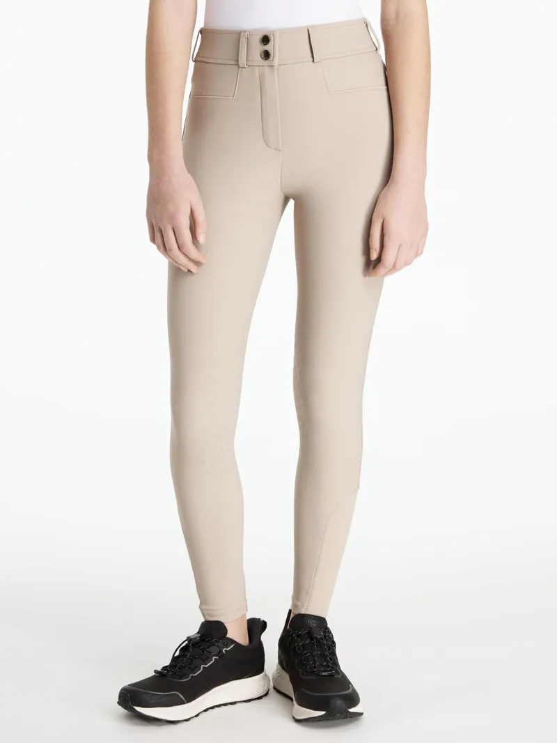 LeMieux Young Rider Izzy Knee Grip Breeches Almond