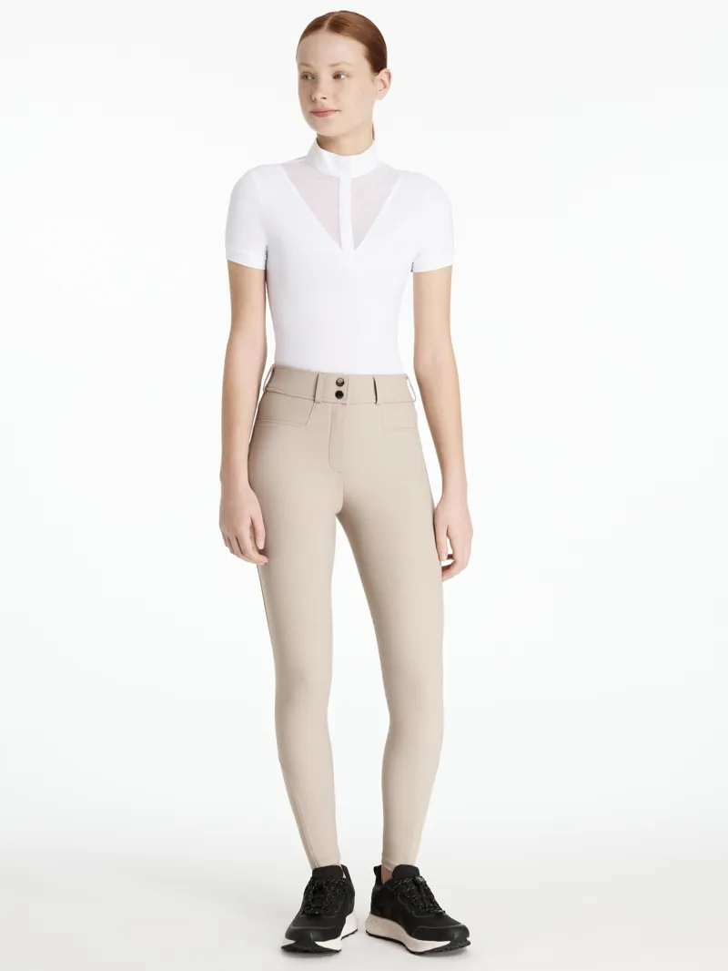 LeMieux Young Rider Izzy Knee Grip Breeches Almond-1