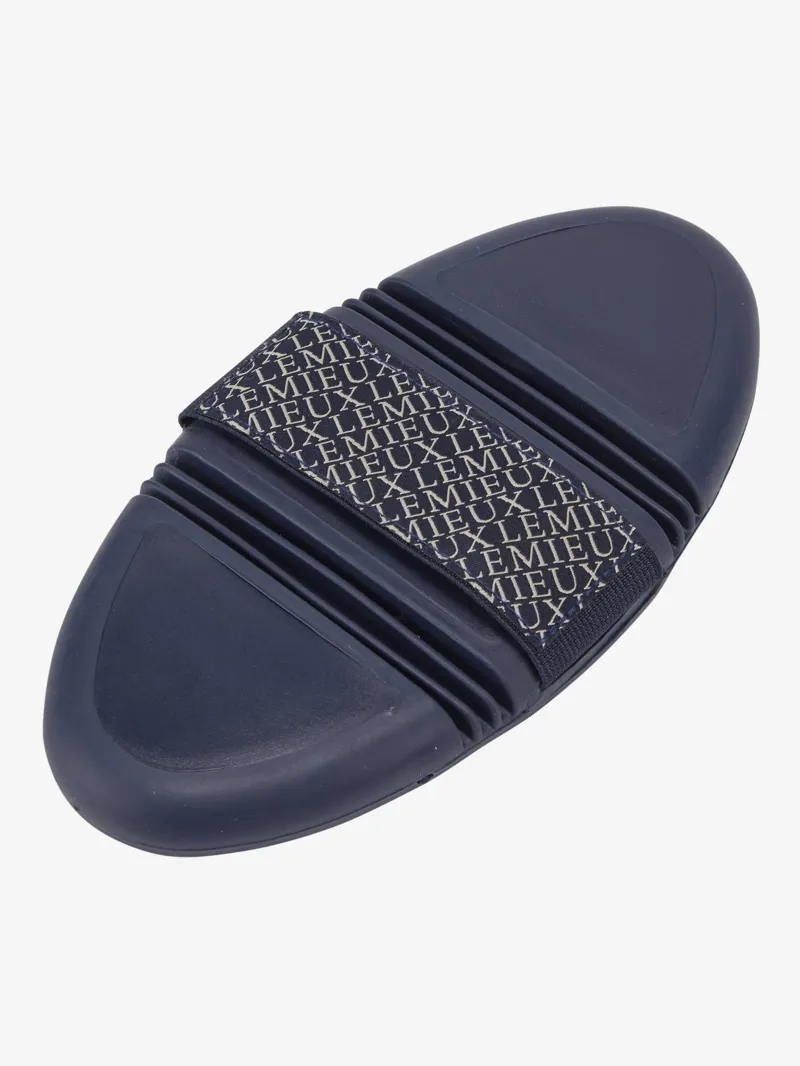 LeMieux Flexi Massage Brush Navy-1