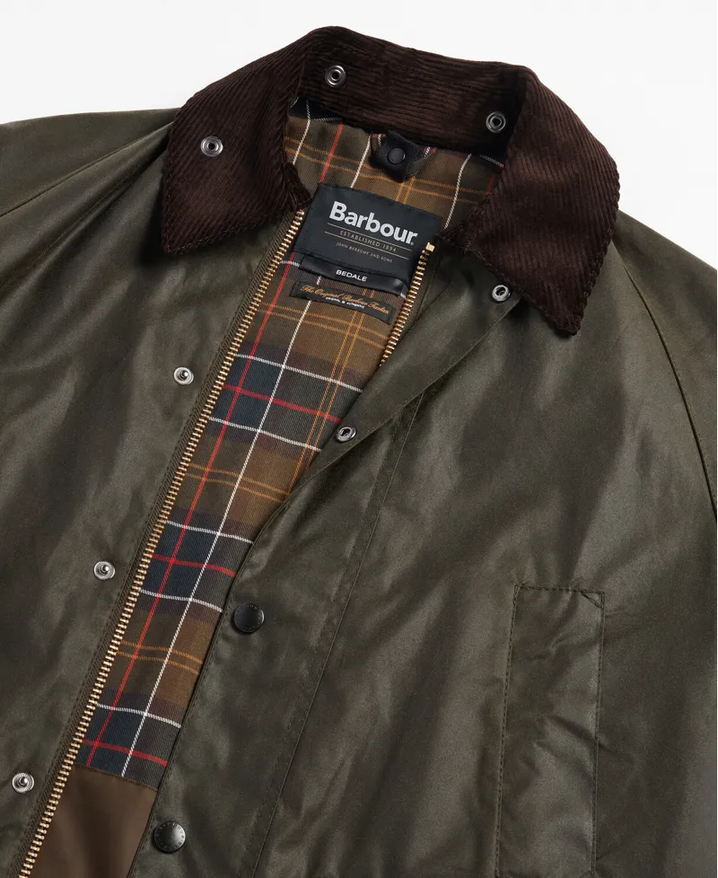 Barbour Bedale Wax Jacket Archive Olive-5