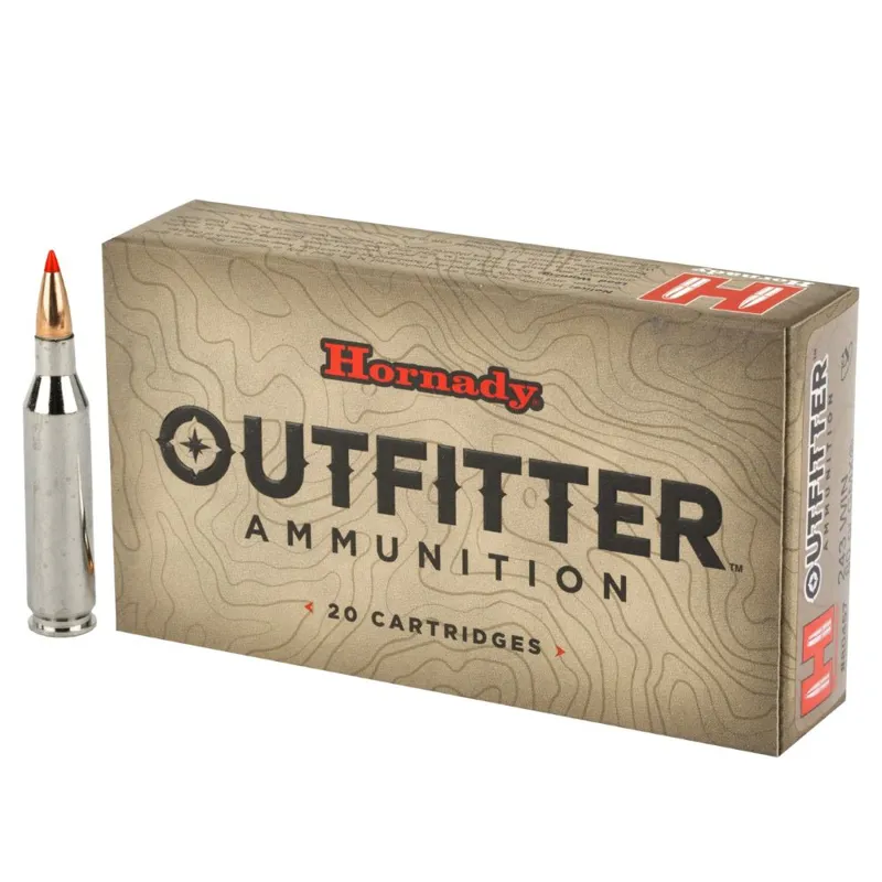 Hornady Outfitter .243 Win 80gr CX x20