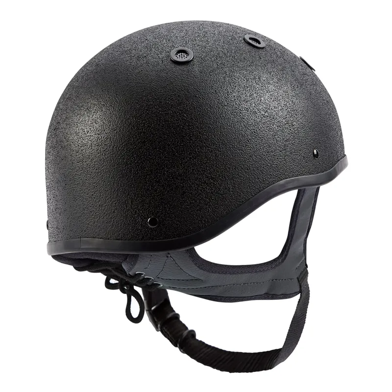 Champion Pro Lite II Jockey Skull Riding Helmet Black-3