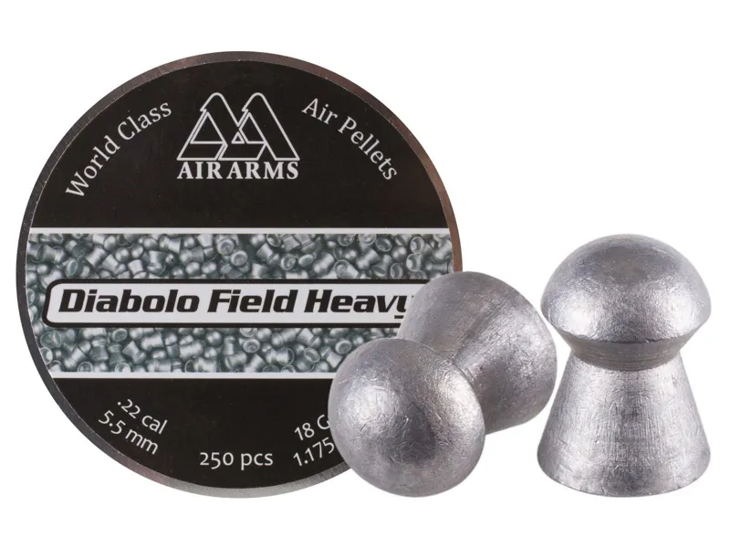 Air Arms Diabolo Field Heavy Air Gun Pellets .22 18gr Size 5.52