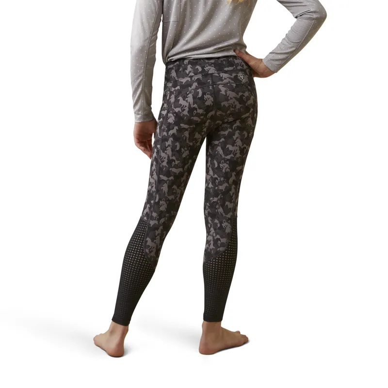 Ariat Youth EOS Full Seat Riding Tights Periscope Camo Horse-1