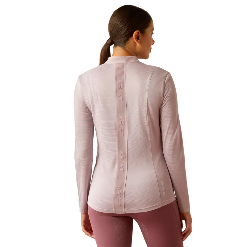 Ariat Breathe 1/4 Zip Long Sleeve Baselayer Sea Fog-2