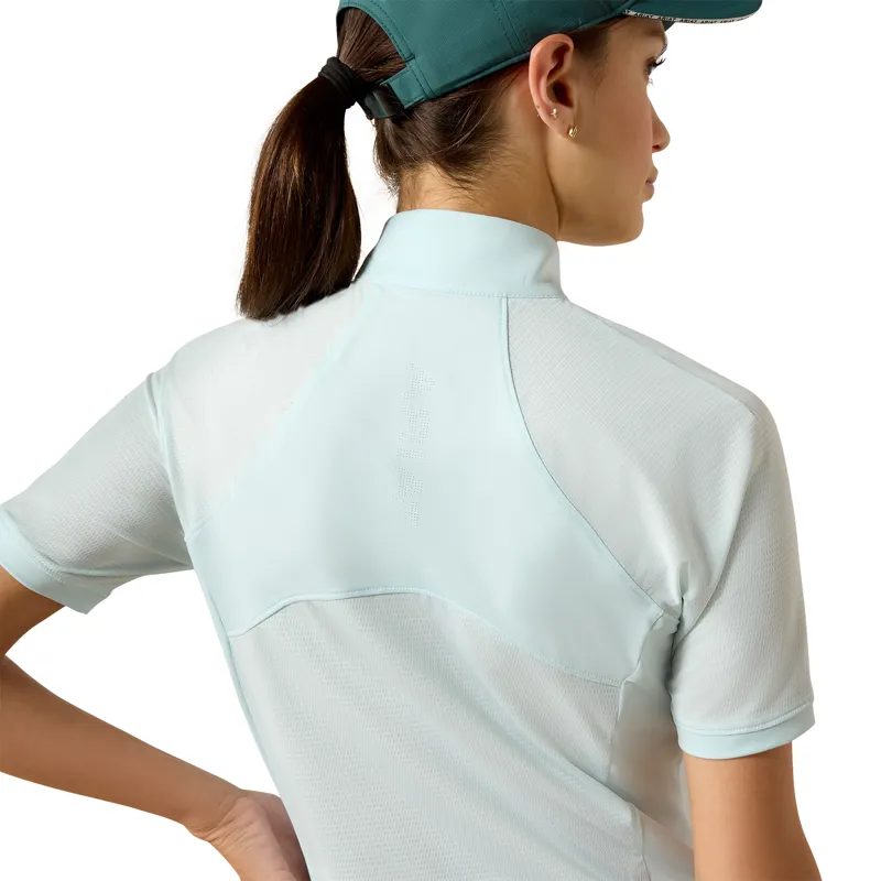 Ariat Soquel 1/4 Zip Short Sleeve Baselayer Starlight Blue-3