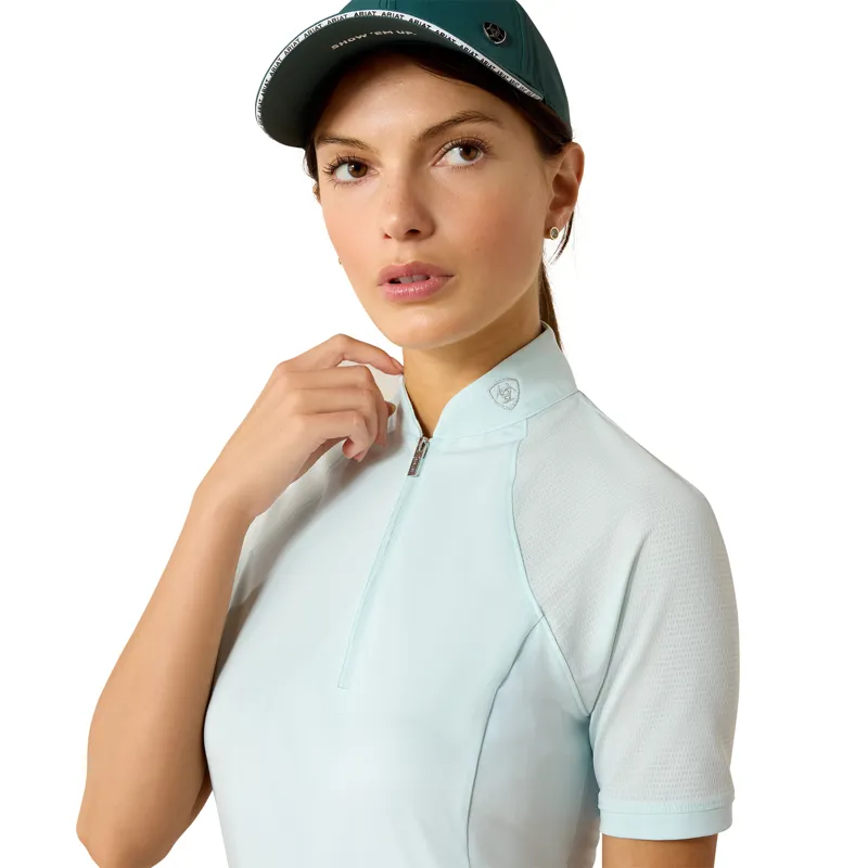 Ariat Soquel 1/4 Zip Short Sleeve Baselayer Starlight Blue-1