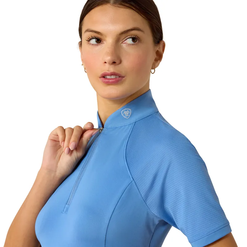 Ariat Soquel 1/4 Zip Short Sleeve Baselayer Riviera-1