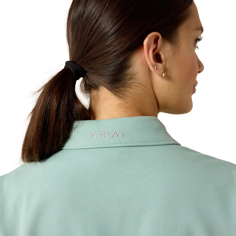 Ariat Prix 3.0 Short Sleeve Polo Blue Surf-3